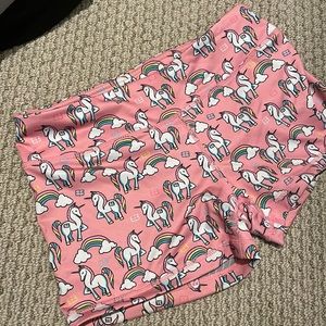 IAB unicorn workout shorts
